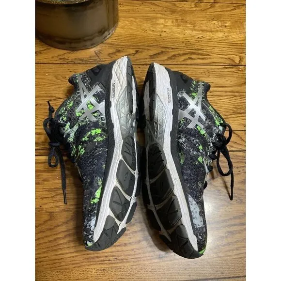 ASICS Gel Kayano 23 green/black running shoes white sneakers Mens size 8.5