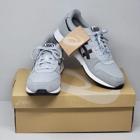 Asics Lyte Classic 1201A477-026 Men's Running Shoes Mid Grey Black Size 7.5 New