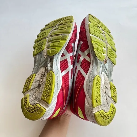 Asics Men's Gel DS Trainer 18 Cross‎ Trainers Yellow Red Athletic Shoes Size 11