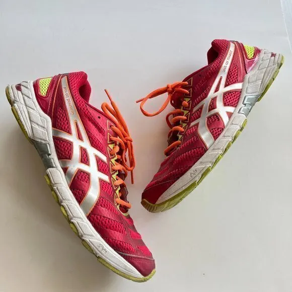 Asics Men's Gel DS Trainer 18 Cross‎ Trainers Yellow Red Athletic Shoes Size 11