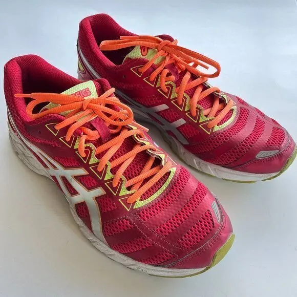 Asics Men's Gel DS Trainer 18 Cross‎ Trainers Yellow Red Athletic Shoes Size 11