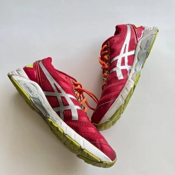 Asics Men's Gel DS Trainer 18 Cross‎ Trainers Yellow Red Athletic Shoes Size 11