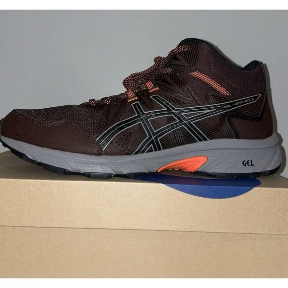 ASICS Men's Gel-Venture 8 Mid Top Running Shoes 10.5 Coffee/Clay Grey