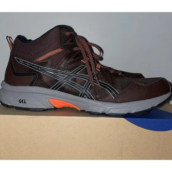 ASICS Men's Gel-Venture 8 Mid Top Running Shoes 10.5 Coffee/Clay Grey