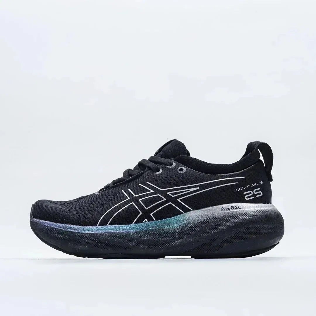 Asics Nimbus 25  Men Running Shoes Low-top Anti-slip Breathable Lightweight Sneaker Unisex
