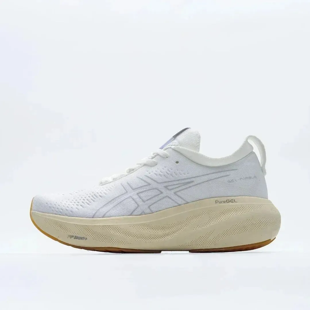 Asics Nimbus 25  Men Running Shoes Low-top Anti-slip Breathable Lightweight Sneaker Unisex