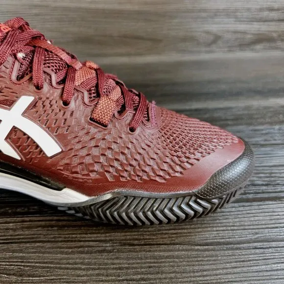 ASICS Solution Speed FF 2 Antique Red Tennis Shoes - Men's Size 7