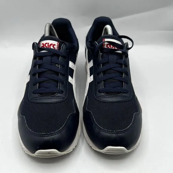 Asics Tiger Mens Size 10 Midnight Blue Red White Casual Walking Shoes 1191A207
