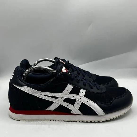 Asics Tiger Mens Size 10 Midnight Blue Red White Casual Walking Shoes 1191A207
