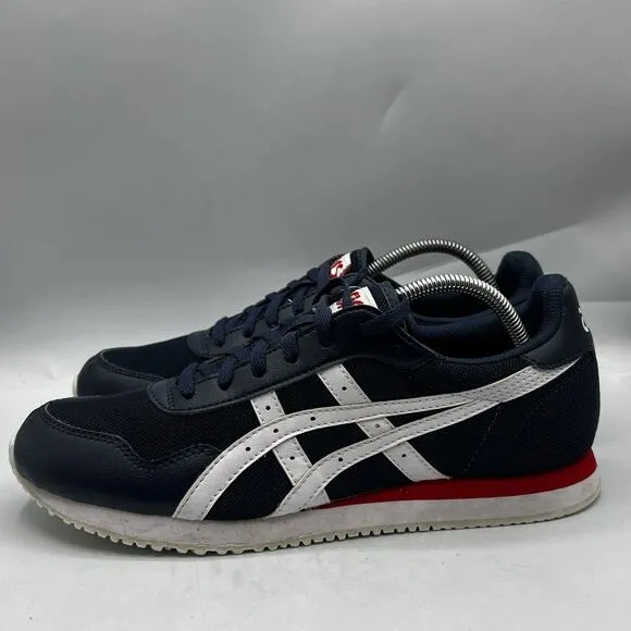 Asics Tiger Mens Size 10 Midnight Blue Red White Casual Walking Shoes 1191A207