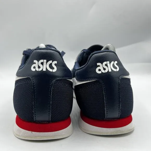 Asics Tiger Mens Size 10 Midnight Blue Red White Casual Walking Shoes 1191A207