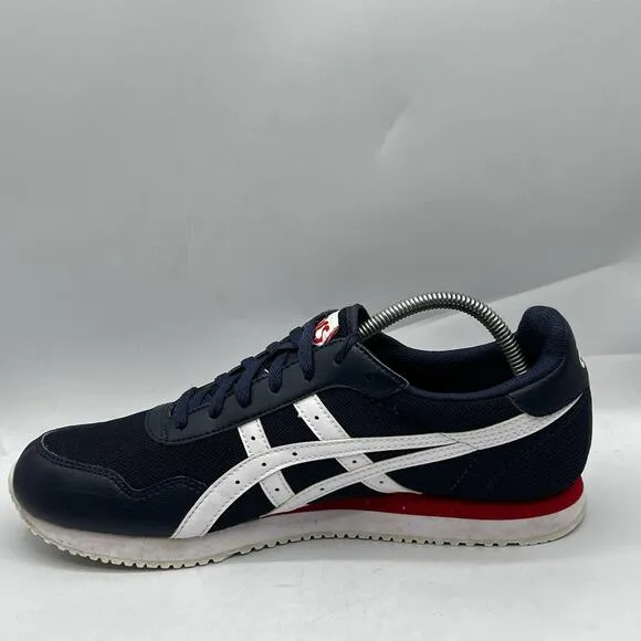 Asics Tiger Mens Size 10 Midnight Blue Red White Casual Walking Shoes 1191A207