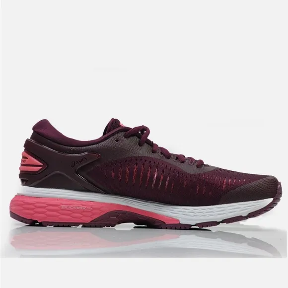 ASICS Womens Gel Kayano 25 1012A026 Burgundy Wine Running Shoes Size 8 Med.