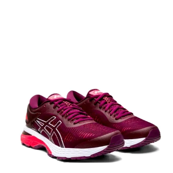 ASICS Womens Gel Kayano 25 1012A026 Burgundy Wine Running Shoes Size 8 Med.