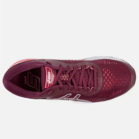 ASICS Womens Gel Kayano 25 1012A026 Burgundy Wine Running Shoes Size 8 Med.