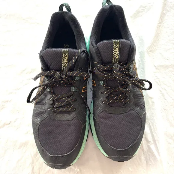 Asics Women's GEL-VENTURE 7 Trail Running Shoes black turquoise SZ 10 Worn 1X
