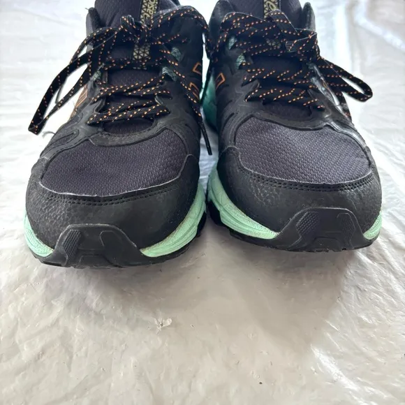 Asics Women's GEL-VENTURE 7 Trail Running Shoes black turquoise SZ 10 Worn 1X