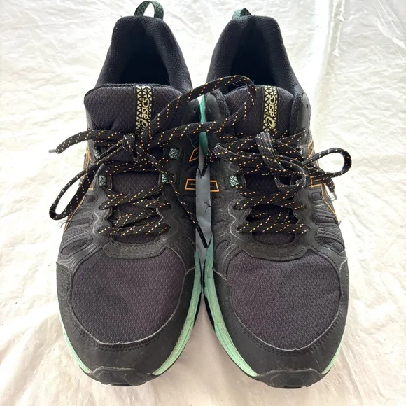 Asics Women's GEL-VENTURE 7 Trail Running Shoes black turquoise SZ 10 Worn 1X