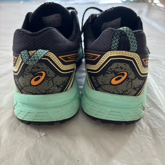 Asics Women's GEL-VENTURE 7 Trail Running Shoes black turquoise SZ 10 Worn 1X