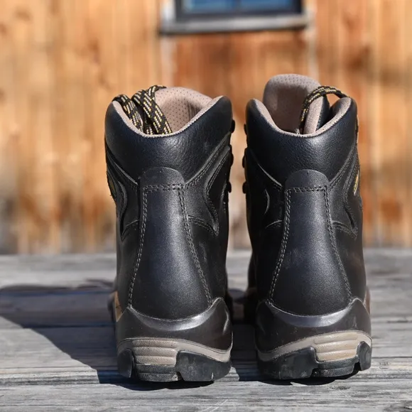 Asolo Black Lace Up Boots with Rugged Soles