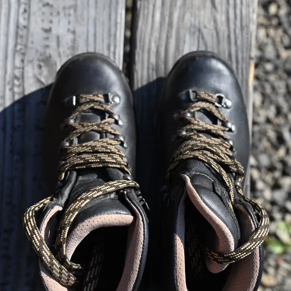 Asolo Black Lace Up Boots with Rugged Soles