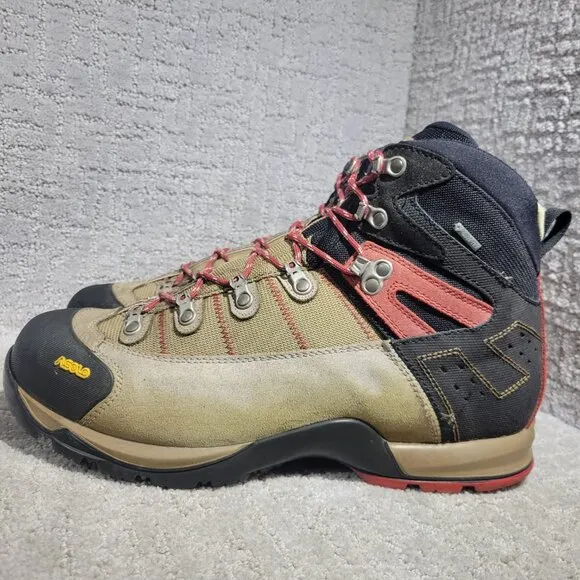 Asolo Fugitive Gore-Tex Size US 13 Tan Black Ankle Calf Waterproof Hiking Boots