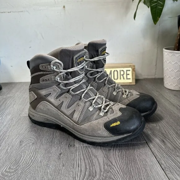 Asolo Neutron Sz 9.5 Hiking Waterproof Boots Men's Gray/black