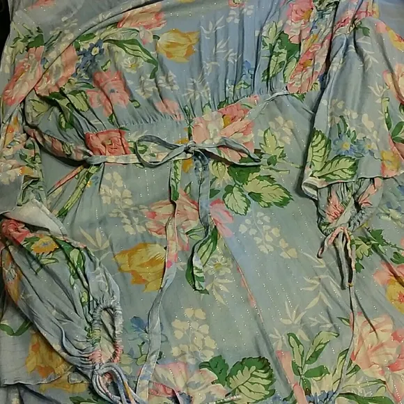 Auguste delilah poet wrap maxi dress duck S 8 rare