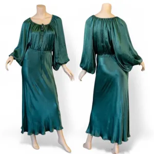AUGUSTE THE LABEL Emerald Green Zelda Midi Dress  * Medium