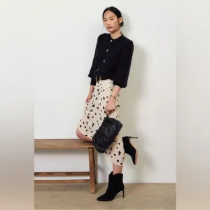 Ba&amp;sh Debra Ivory Midi Silk Skirt - Gorgeous!