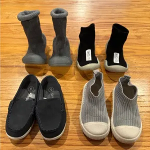 Baby boy 18-24 mos summer &amp; winter cute shoes size 6 GREAT CONDITION