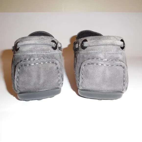 Baldinini Shearling Sheepskin Suede‎ Fur Moccasins Shoes Slip On Loafers