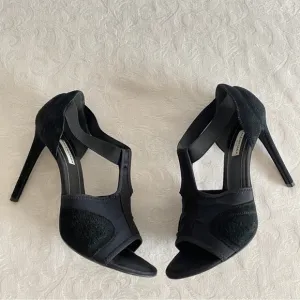 BALENCIAGA black leather Sandals