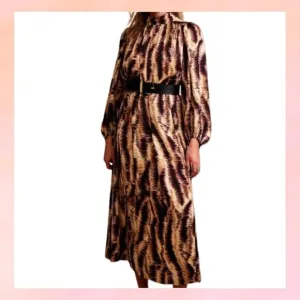 Banana Republic Animal Print Midi Dress - Medium Petite - NWT