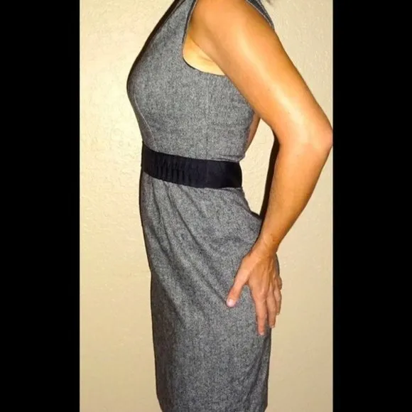 Banana Republic Gray Pencil Studio Dress Workwear