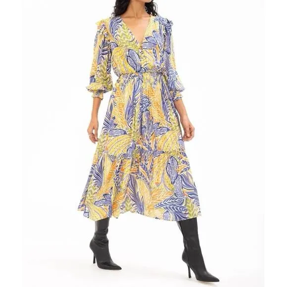 Banjanan Pearl Maxi Ruffle Dress M