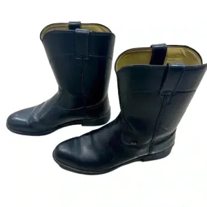 Basics by Justin black leather boots size 10.5 D Mens footware