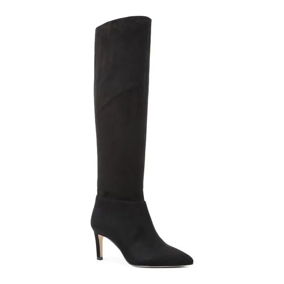 BCBGENERATION Womens Black Stretch Pointed Toe Stiletto Dress Boots 6