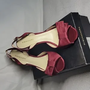 BCBGMaxAzria Anais Merlot Heels- New Size 8.5