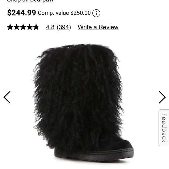 Bear paw Boetis fluff‎ boots