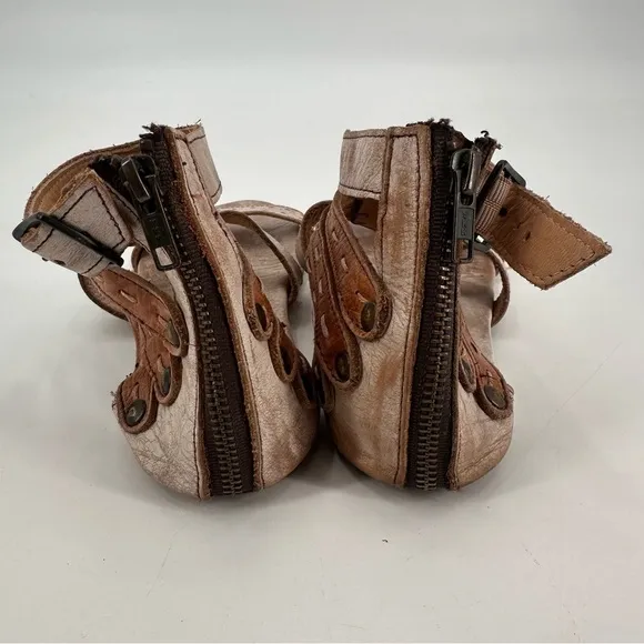 Bed Stu Leather Artemis Strappy Summer Sandals Size 8