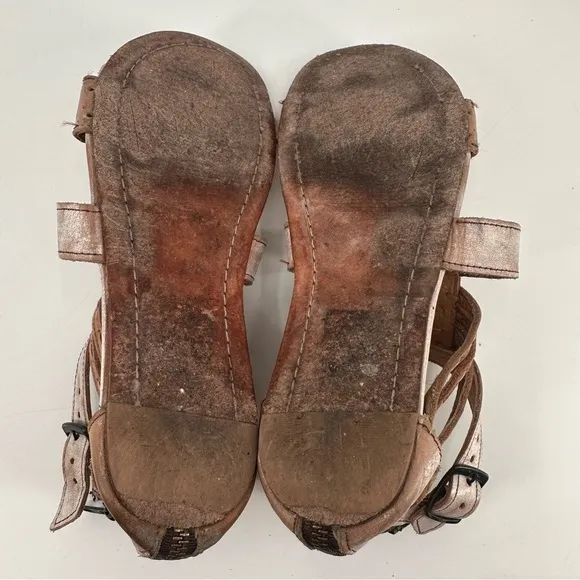 Bed Stu Leather Artemis Strappy Summer Sandals Size 8