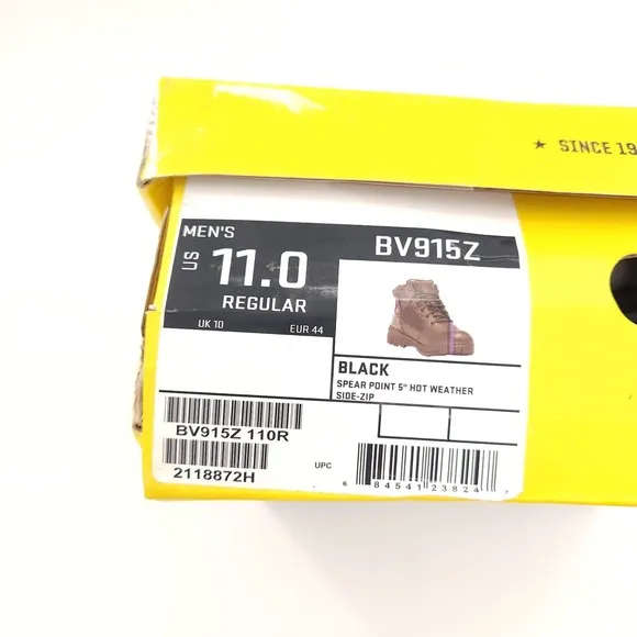 BELLEVILLE SPEAR POINT 5&quot; TACTICAL BOOTS Men Size 11 BV915Z WP SIDE-ZIP