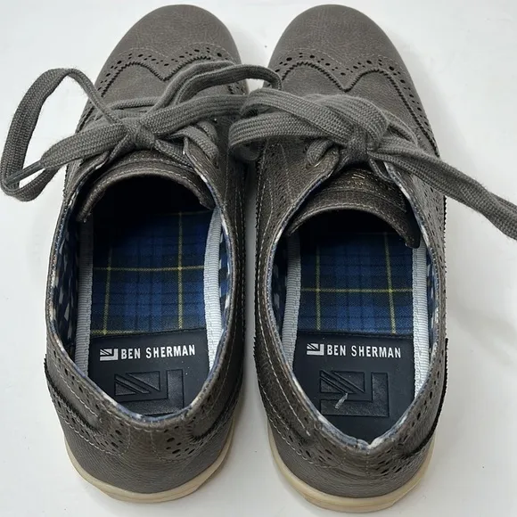 Ben Sherman Grey Lace Up Oxford Shoes Men's Size 8