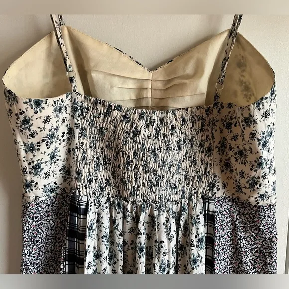 Bespoke Spliced Fabric Sundress, like Free People come together dress, MSRP $250