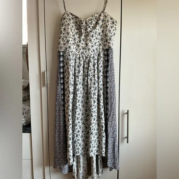 Bespoke Spliced Fabric Sundress, like Free People come together dress, MSRP $250