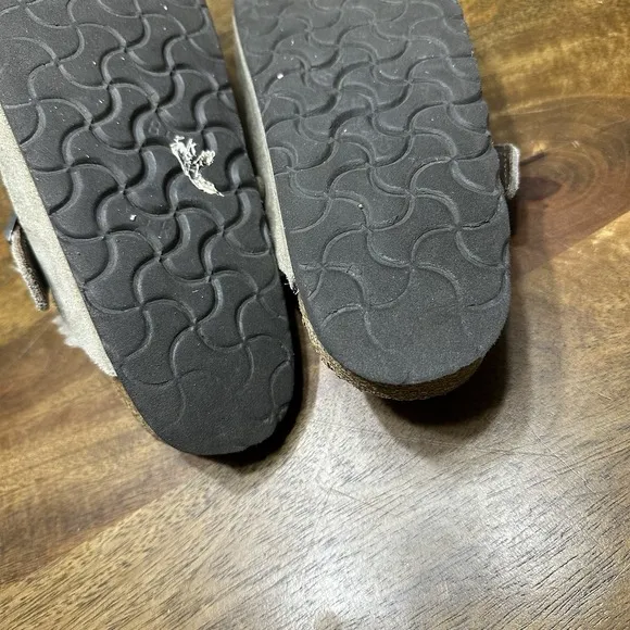 Birkenstock Boston Shearling 38 Grey Mule Clog Slip On
