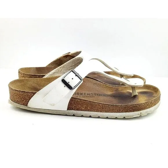 Birkenstock White Womens Sandals - Size‎ 38 / US 7.5