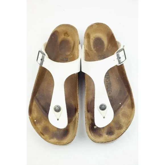 Birkenstock White Womens Sandals - Size‎ 38 / US 7.5