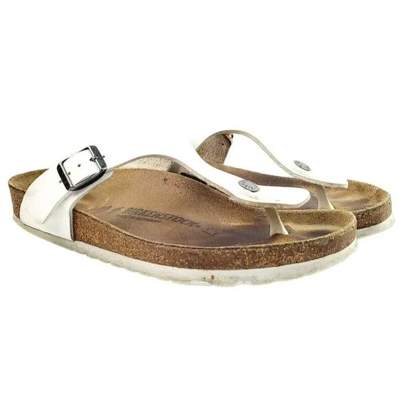 Birkenstock White Womens Sandals - Size‎ 38 / US 7.5